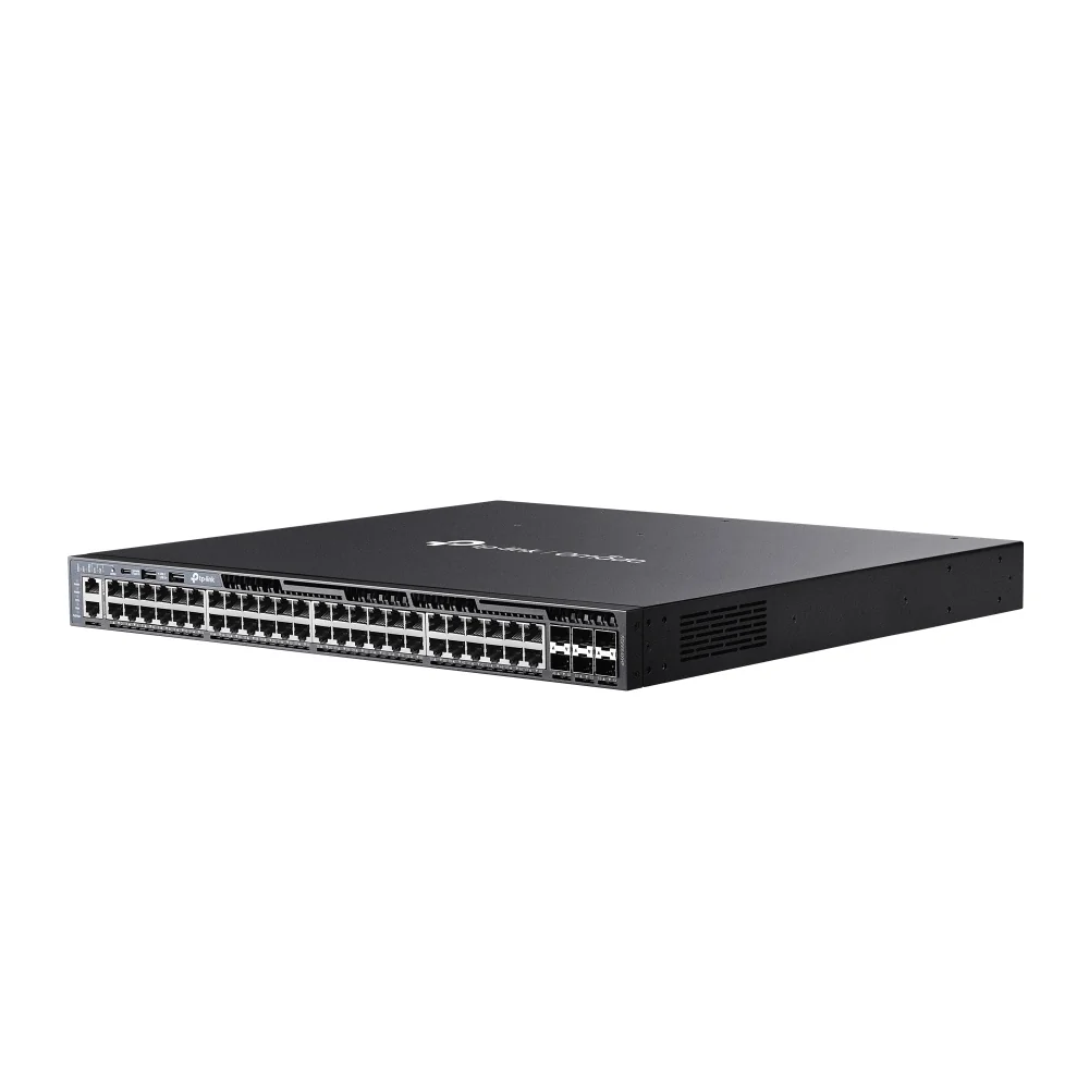 Switch de rede gerido L3 PoE+ TP-Link Omada SG6654XHP 48 portas Gigabit com 6 slots SFP+ 10GE - Imagem 2