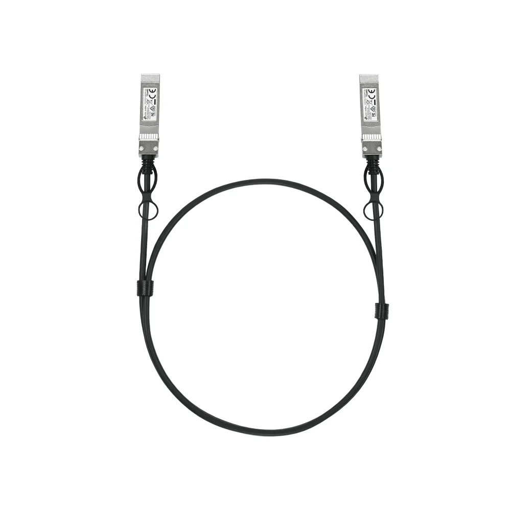 Cabo DAC TP-Link Omada 1 Metro 25G SFP28 Direct Attach Cable 25Gbps AWG 30 Preto e Prateado - Imagem 1