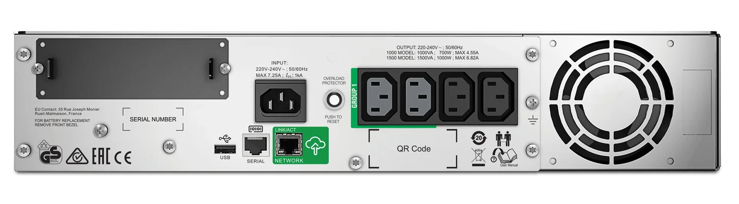 UPS Linha Interativa 1500VA 1000W APC Smart-UPS Rack 2U LCD SmartConnect 4x C13 - Imagem 2