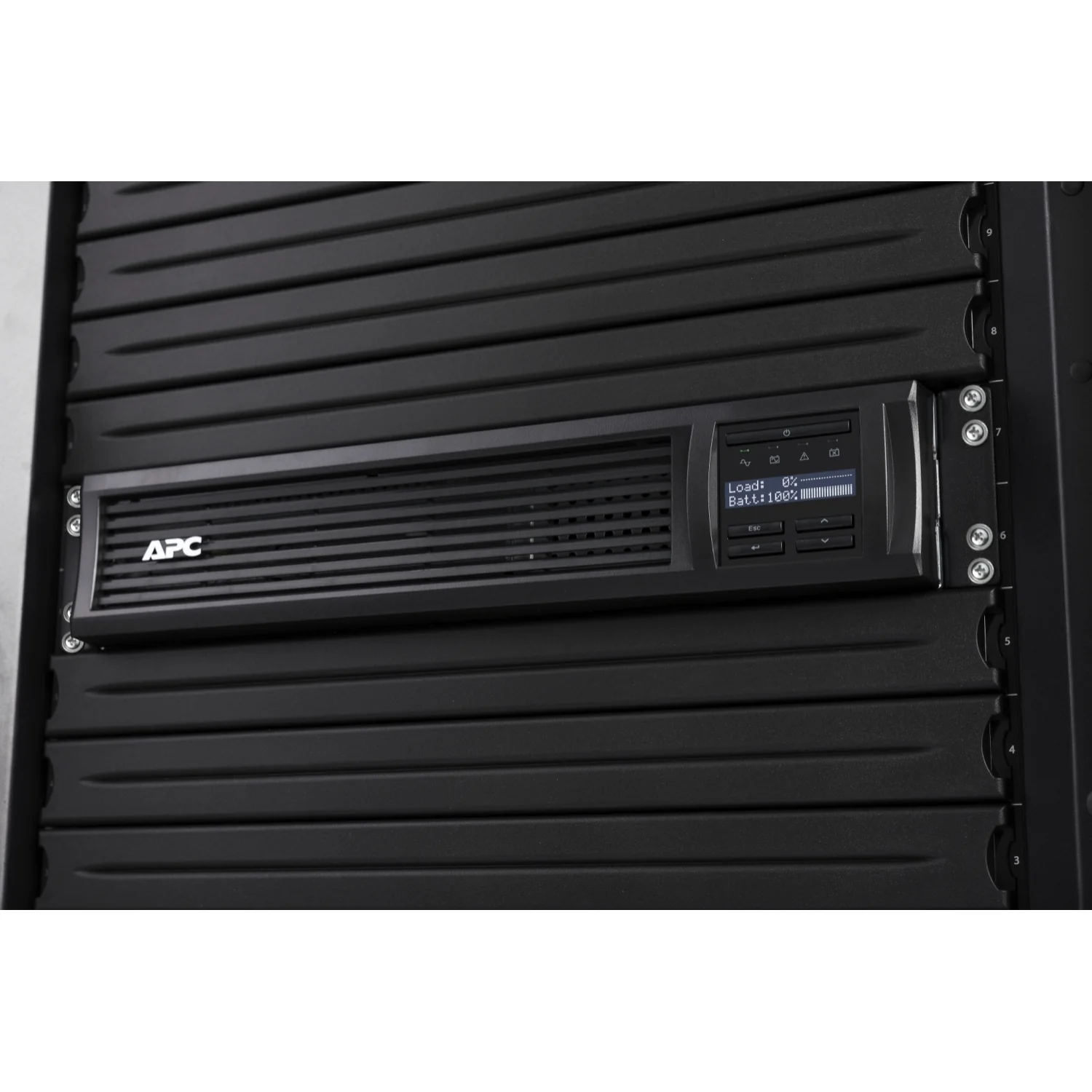 UPS Linha Interativa Rack 2U 750VA 500W APC Smart-UPS 230V Network Card LCD 4x C13 - Imagem 4