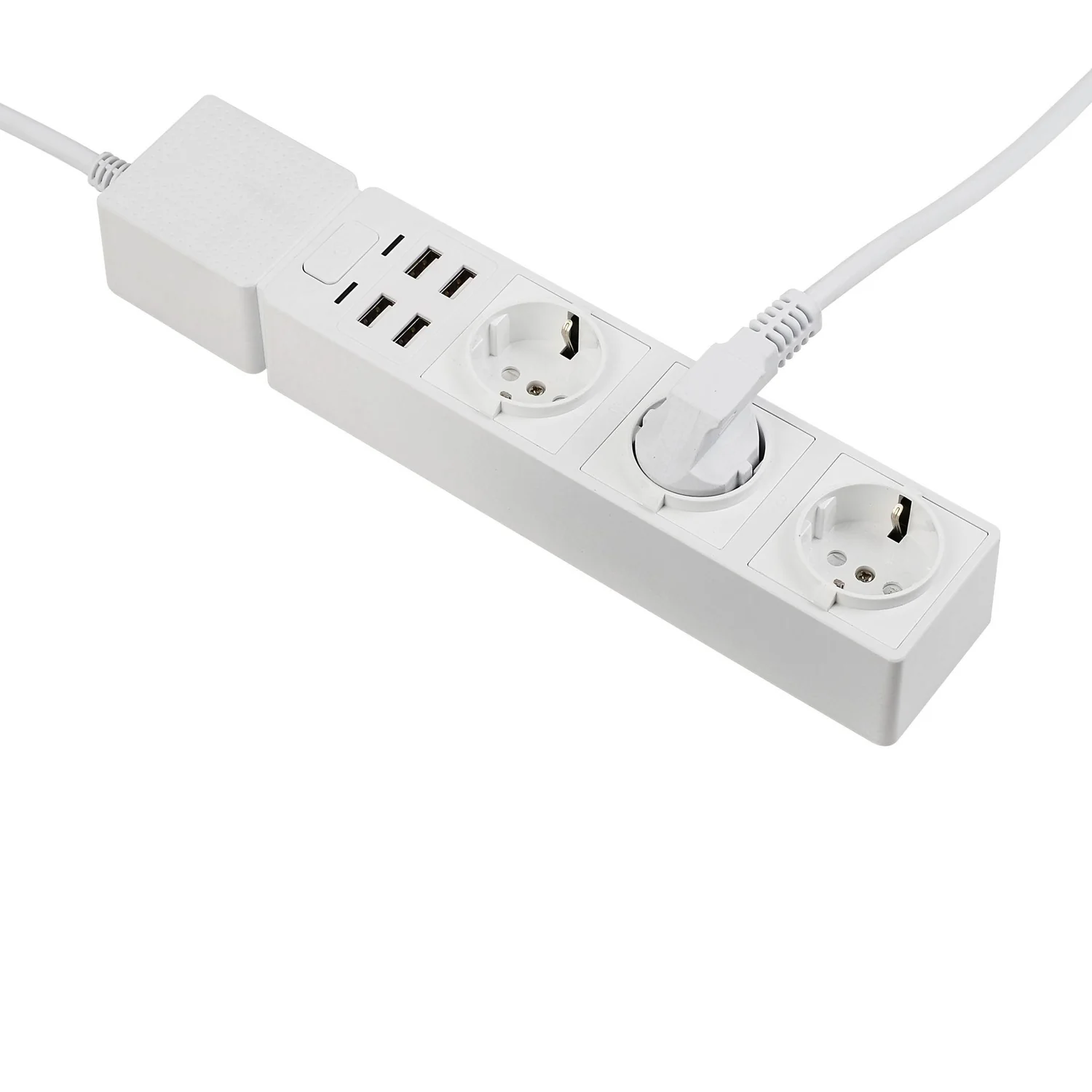 Extensão elétrica inteligente Edimax SP-1123WT Wi-Fi 3 tomadas + 4 USB - Imagem 1