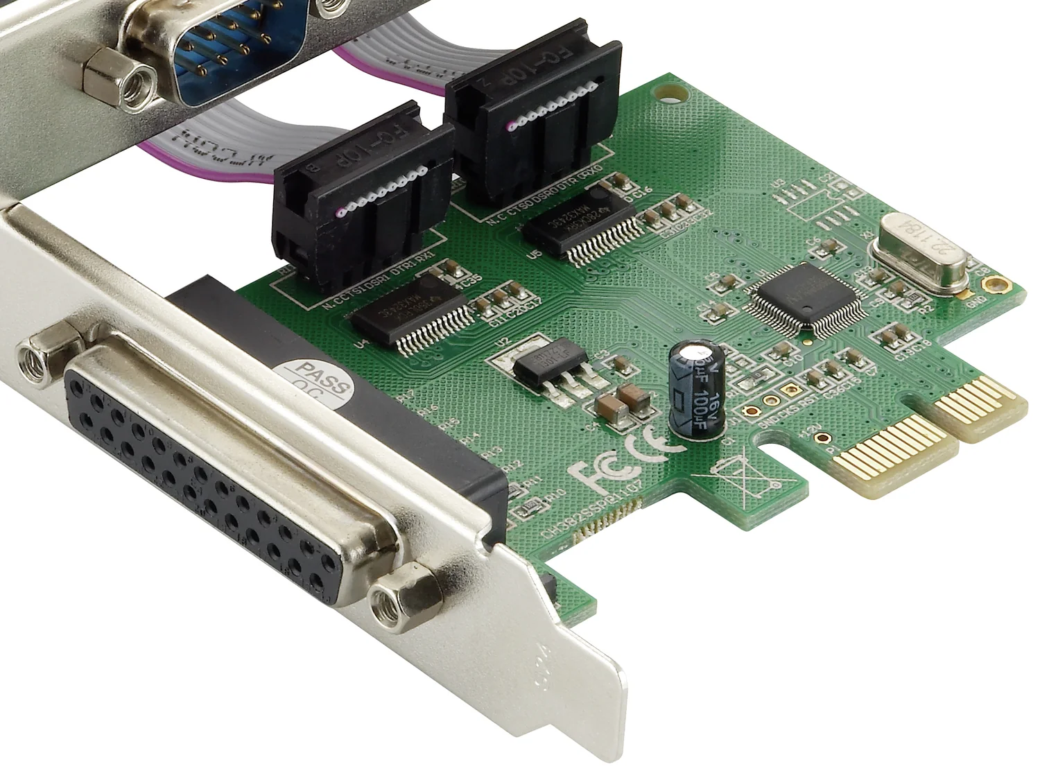 Placa controladora PCIe 1 porta paralela e 2 portas série RS-232 Conceptronic SPC01G - Imagem 6