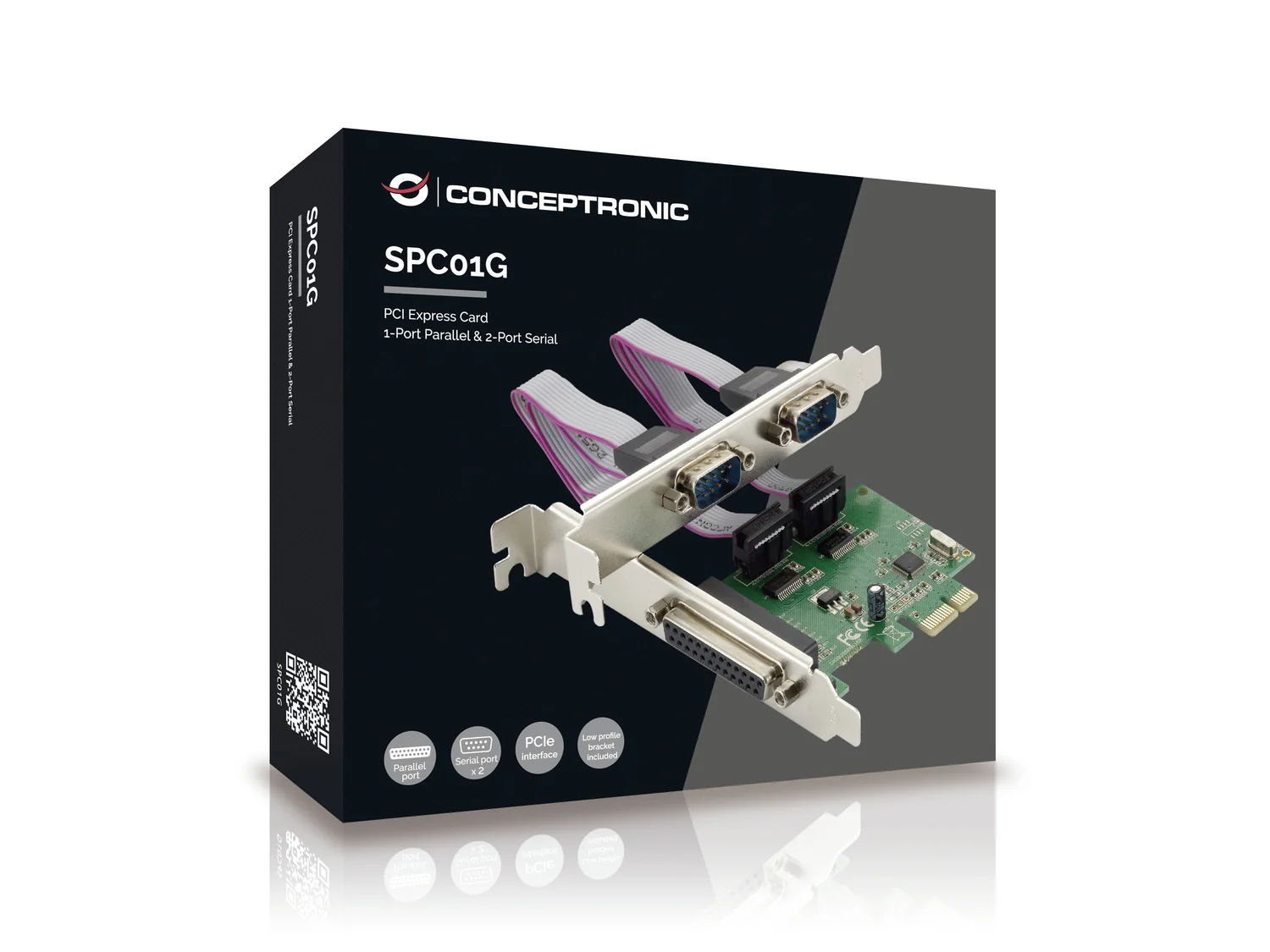 Placa controladora PCIe 1 porta paralela e 2 portas série RS-232 Conceptronic SPC01G - Imagem 3