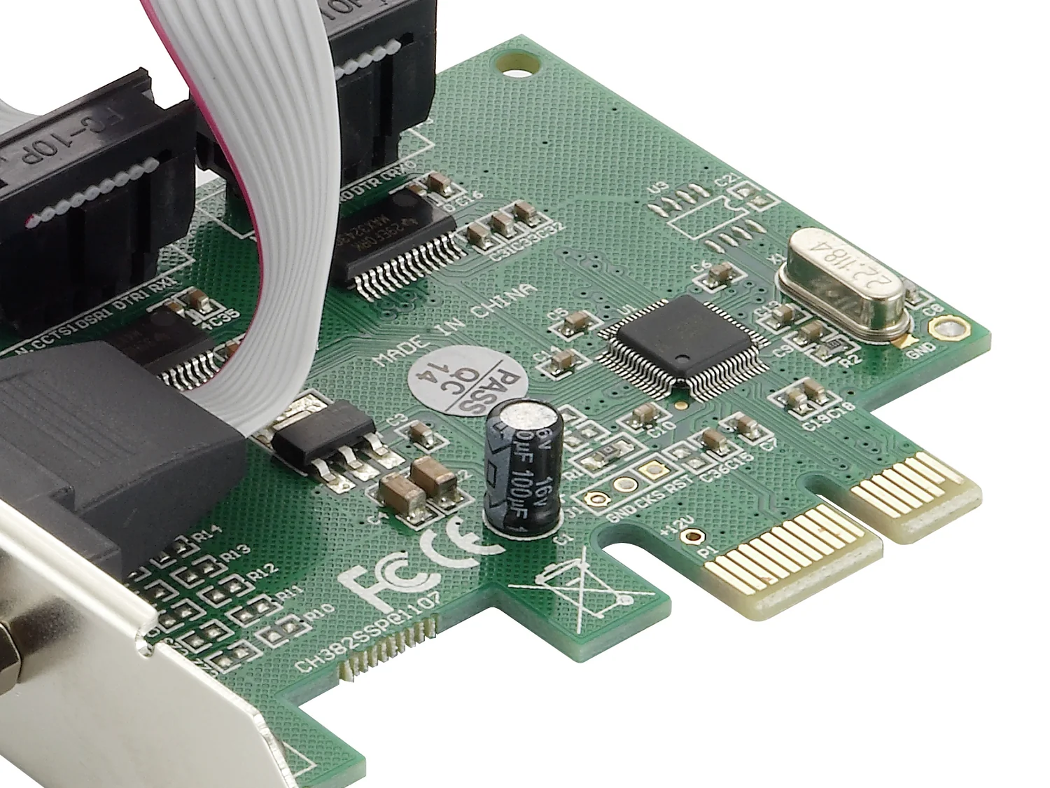 Placa PCIe Conceptronic SRC01G Adaptador 2 Portas Série RS-232 - Imagem 5