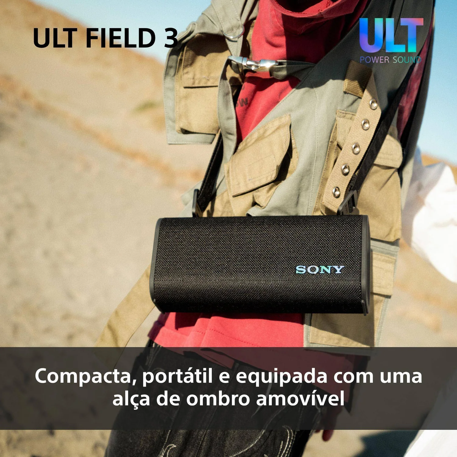 Coluna Portátil Sony SRS-ULT3000 2150W Party Sound 360° 3 Woofers 280mm Moldura LED XLR USB-C - Imagem 5