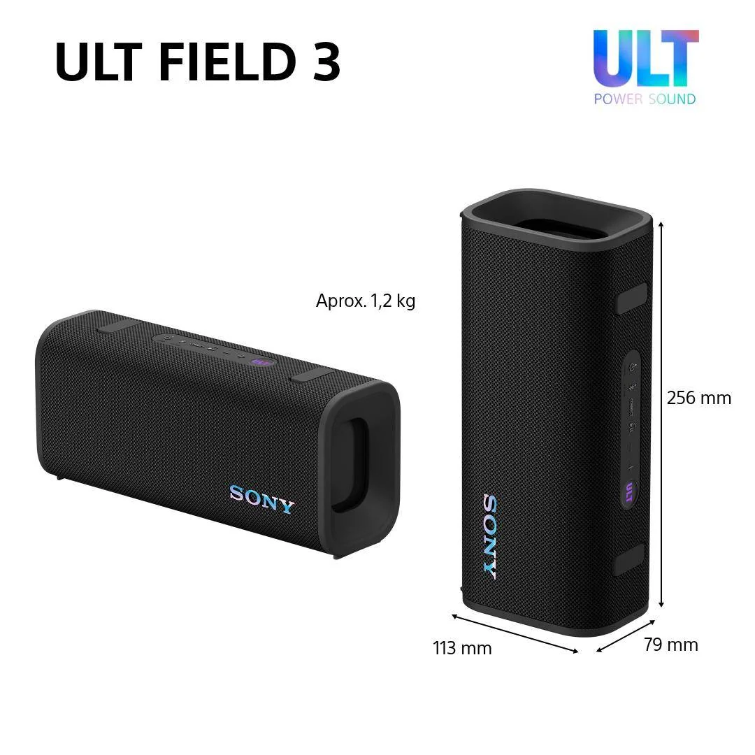 Coluna Portátil Sony SRS-ULT3000 2150W Party Sound 360° 3 Woofers 280mm Moldura LED XLR USB-C - Imagem 12