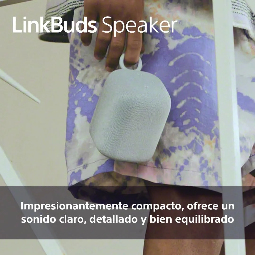 Coluna Bluetooth Portátil Sony LinkBuds SRS-LS1 Sem Fios, Prateado - Imagem 4