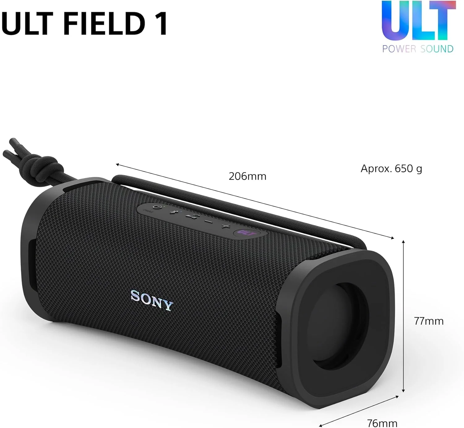 Coluna portátil Bluetooth Sony SRS-XE200 estéreo, IP67, 16h autonomia, LDAC, USB-C, azul - Imagem 9