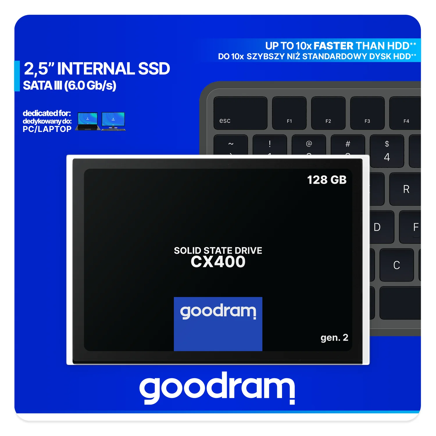 Disco SSD Goodram CX400 Gen2 128GB 2.5" SATA III 3D TLC NAND - Imagem 7