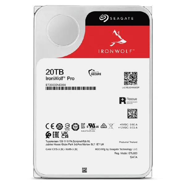 Disco Rígido HDD 20TB Seagate IronWolf Pro 3.5" SATA III 7200RPM 256MB NAS - Imagem 4