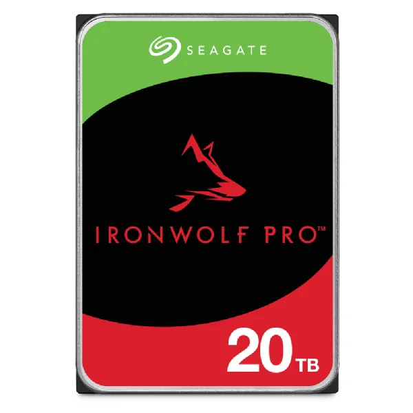 Disco Rígido HDD 20TB Seagate IronWolf Pro 3.5" SATA III 7200RPM 256MB NAS