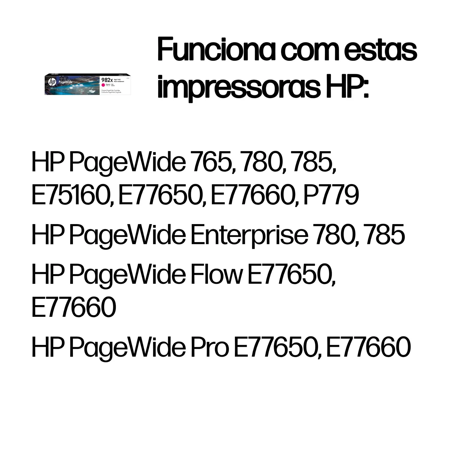 Tinteiro HP 982X PageWide Magenta Original 16000 Páginas Alto Rendimento - Imagem 2