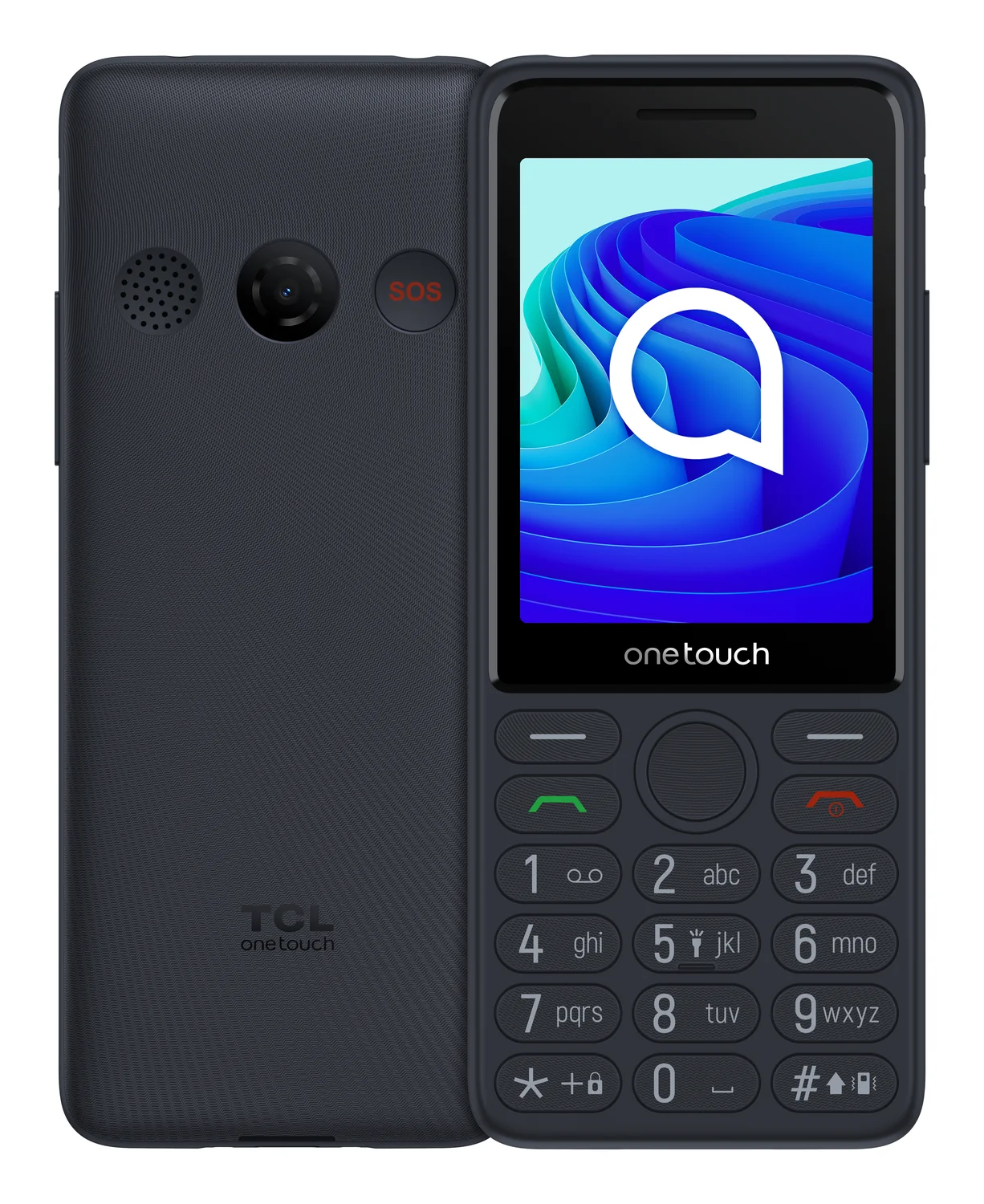 Telemóvel para Idosos TCL OneTouch 4042S 4G Dual SIM 2.8" Preto