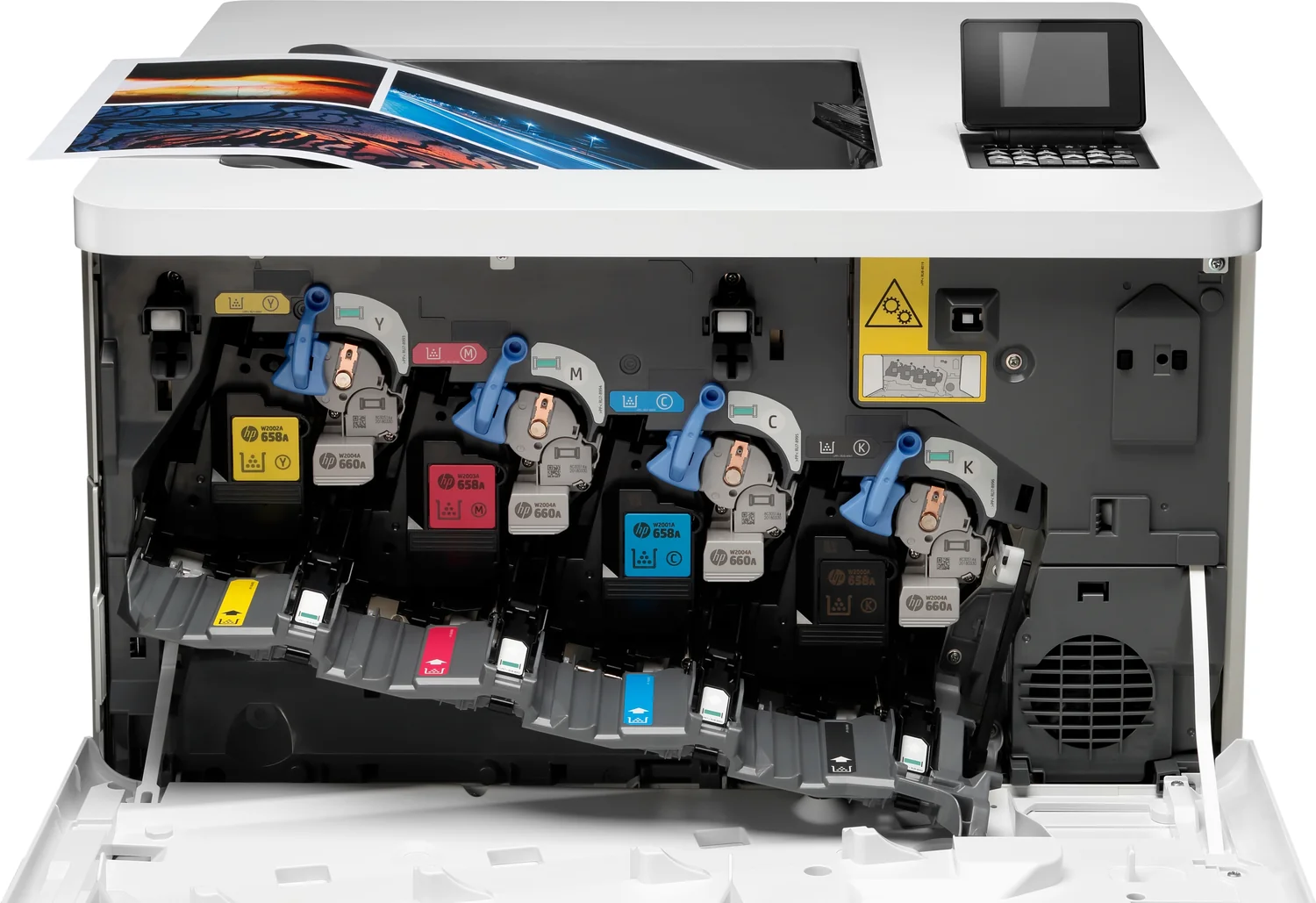 Impressora laser cores HP Color LaserJet Enterprise M751dn A3 duplex - Imagem 7