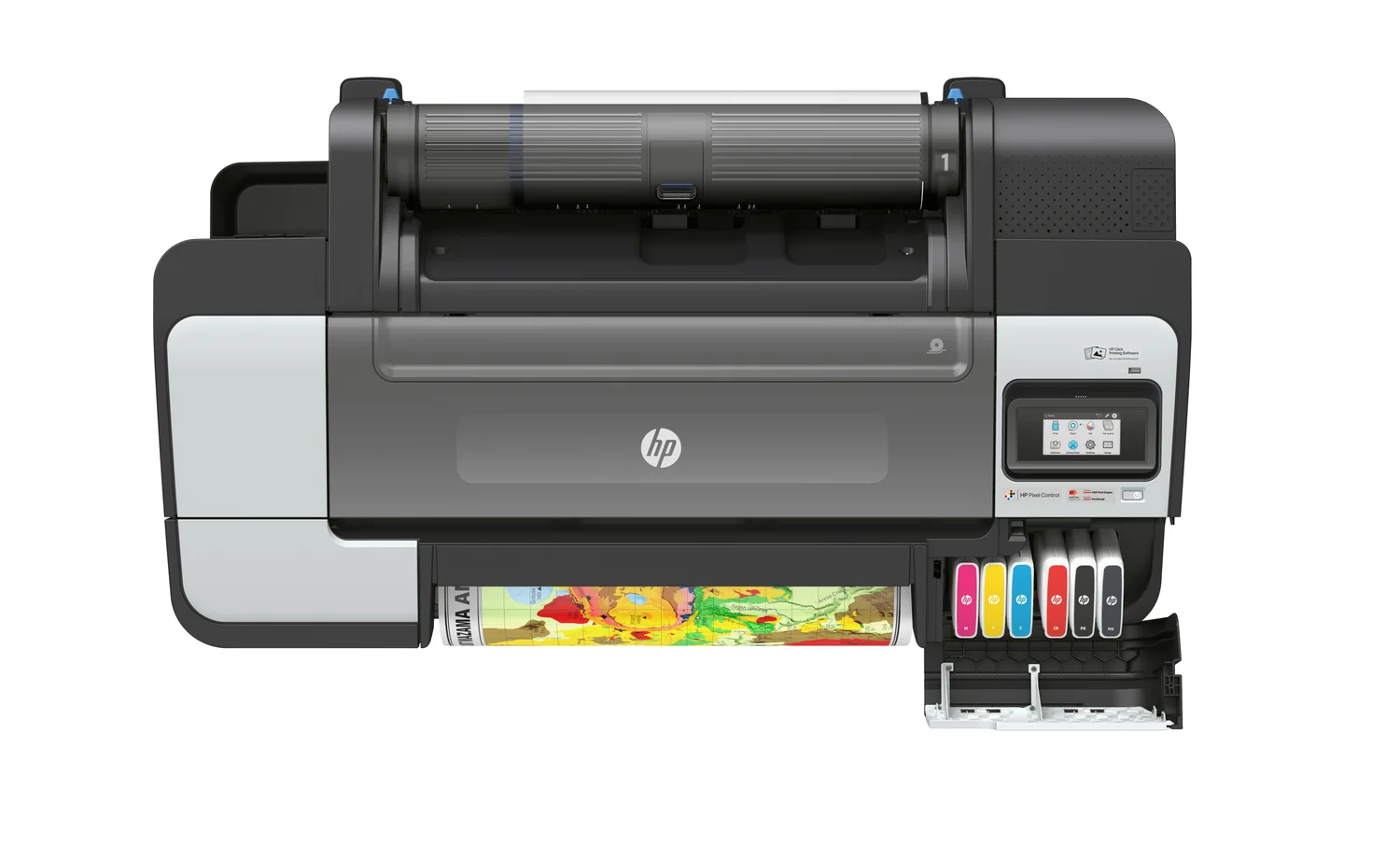 Plotter HP DesignJet Z6 24" PostScript 2400x1200 DPI 6 Tinteiros HDD Ethernet USB Preto - Imagem 8