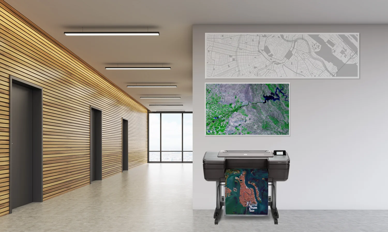 Plotter HP DesignJet Z6dr 44" 2400x1200 DPI 6 Cores PostScript V-Trimmer Profissional - Imagem 4