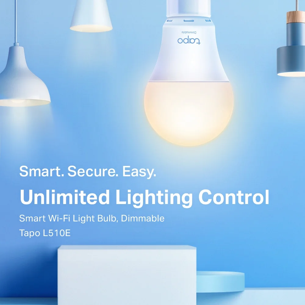 Lâmpadas Inteligentes TP-Link Tapo L510E Wi-Fi LED E27 8.7W Reguláveis 2-Pack - Imagem 2