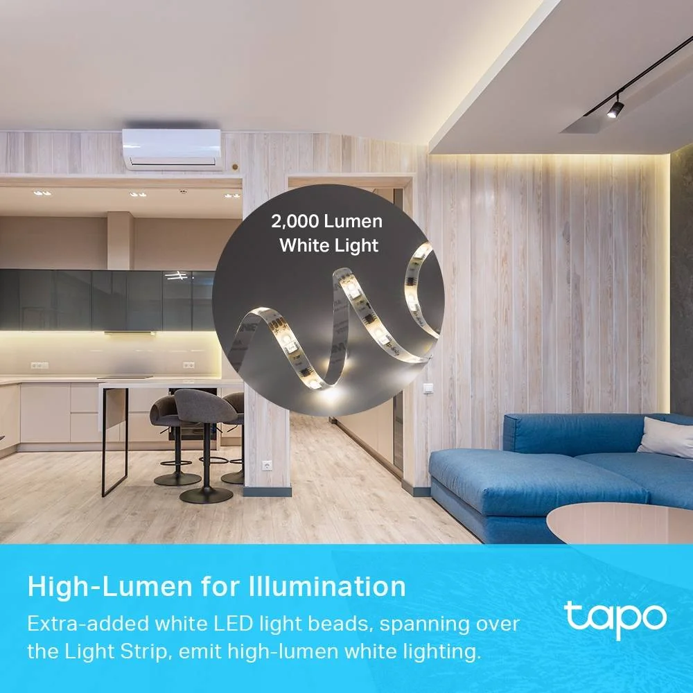 Fita LED Inteligente TP-Link Tapo L930-10 Wi-Fi RGBW 10m Multicor - Imagem 8