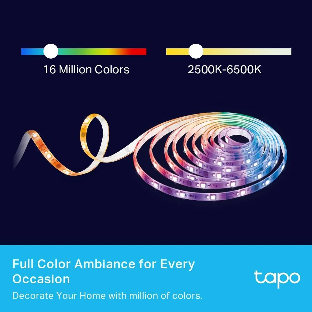 Fita LED Inteligente TP-Link Tapo L930-10 Wi-Fi RGBW 10m Multicor - Imagem 4