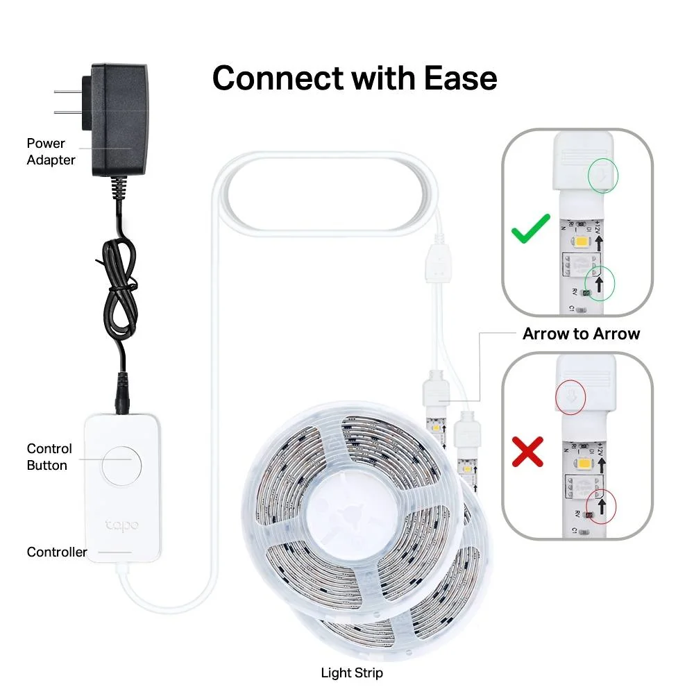 Fita LED Inteligente TP-Link Tapo L930-10 Wi-Fi RGBW 10m Multicor - Imagem 9