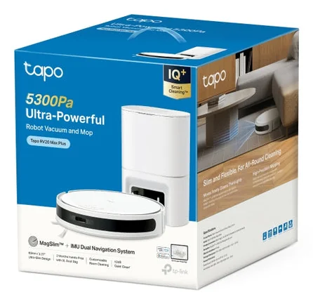 Aspirador robô TP-Link Tapo RV20 Max Plus branco Wi-Fi LiDAR 5300Pa com mopa - Imagem 4