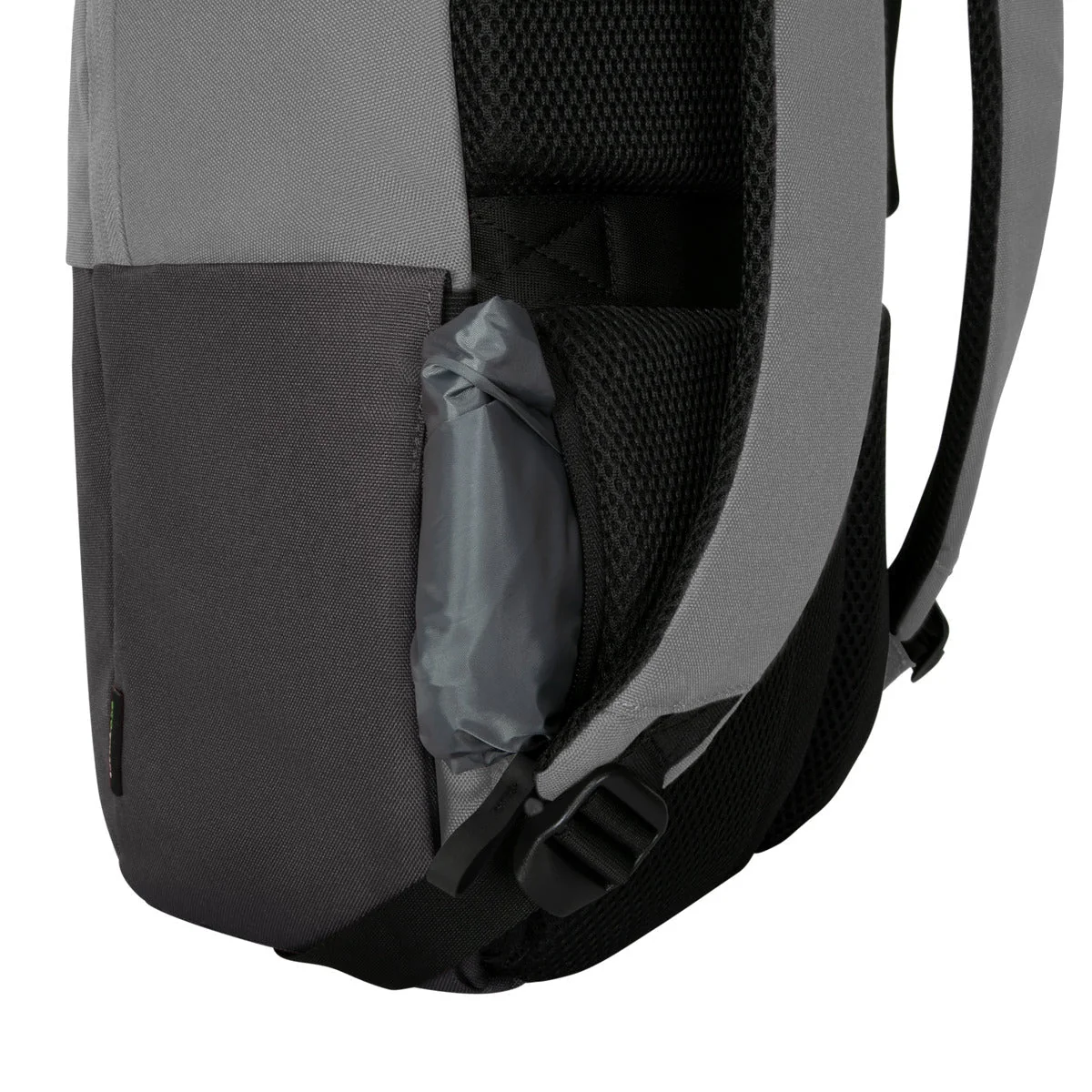 Mochila Targus Sagano EcoSmart Travel 15.6" Preto Cinzento Bloqueável Materiais Reciclados RPET - Imagem 11