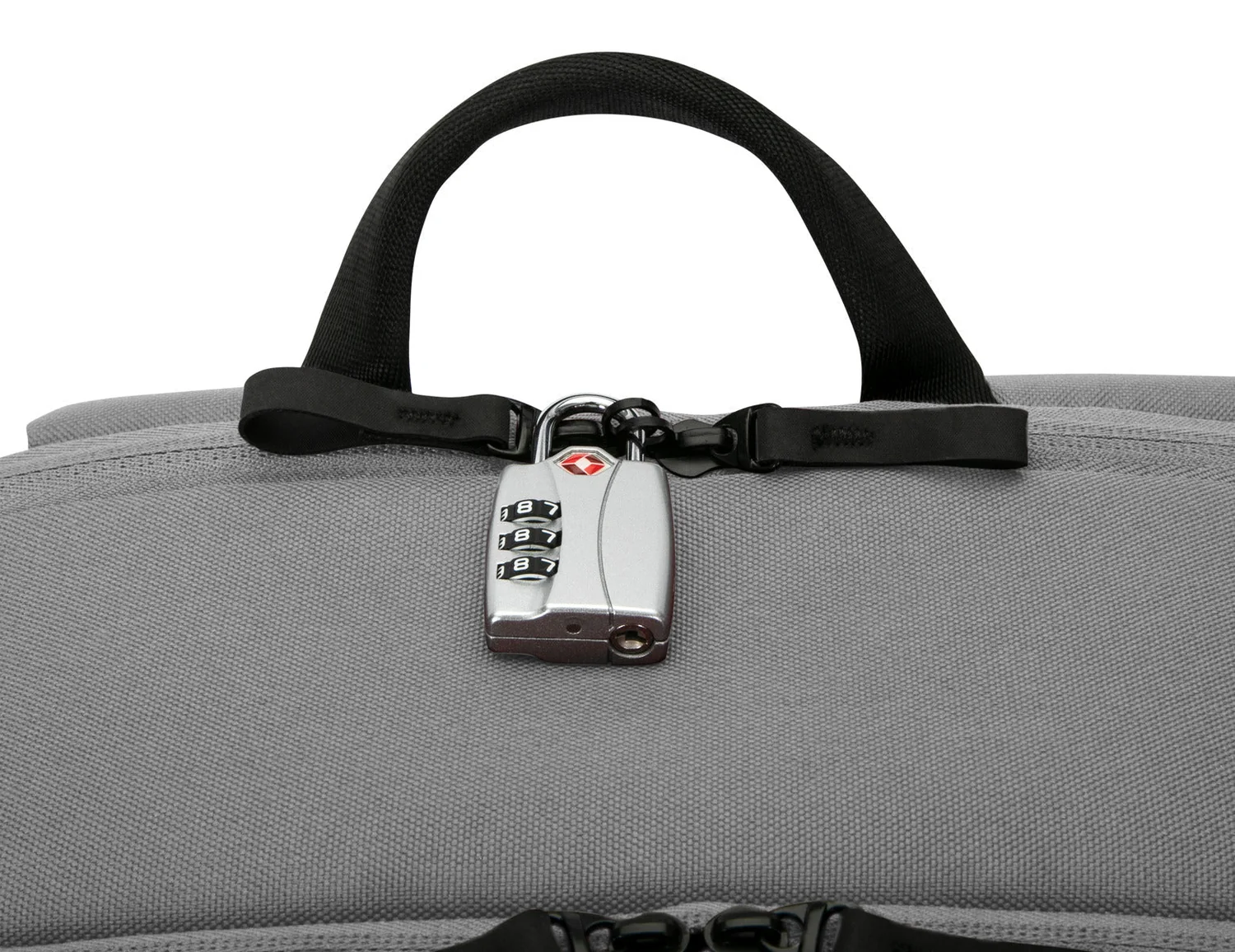 Mochila Targus Sagano EcoSmart Travel 15.6" Preto Cinzento Bloqueável Materiais Reciclados RPET - Imagem 18