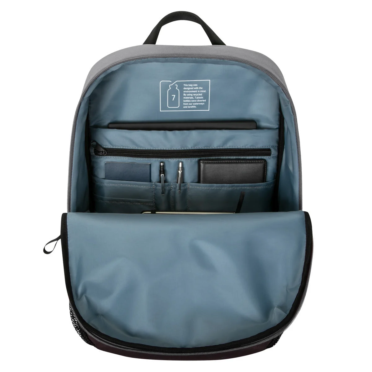 Mochila Targus Sagano Campus para Portátil até 15.6" Cinzento e Preto Material Reciclado - Imagem 15