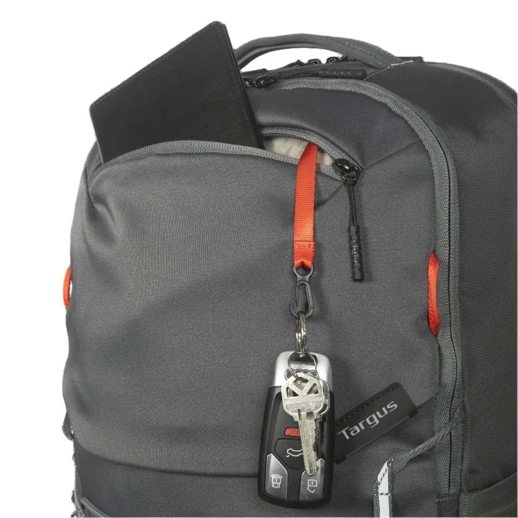 Mochila Targus Work+Play Trio 15-16" Cinzento 20L Plástico Reciclado Bolso Frontal Lateral - Imagem 15