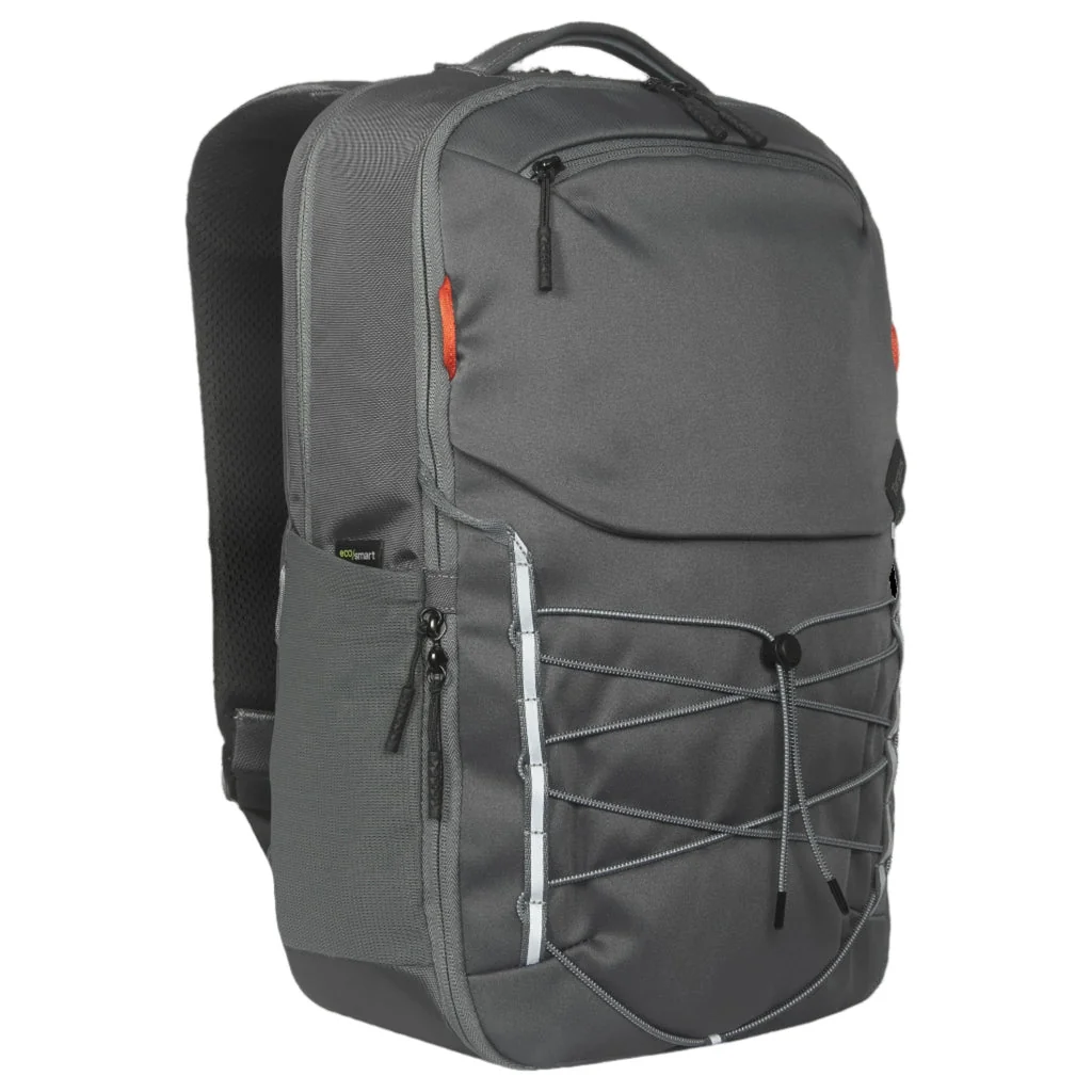 Mochila Targus Work+Play Trio 15-16" Cinzento 20L Plástico Reciclado Bolso Frontal Lateral - Imagem 3