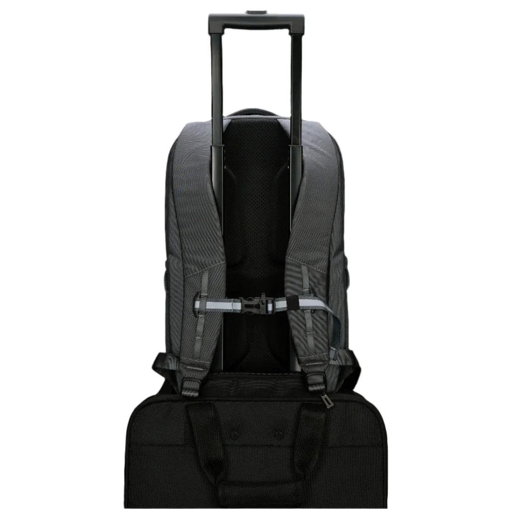 Mochila Targus Work+Play Trio 15-16" Cinzento 20L Plástico Reciclado Bolso Frontal Lateral - Imagem 11