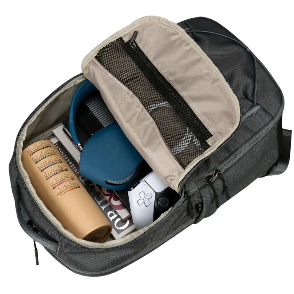 Mochila Targus Work+Play Trio 15-16" Cinzento 20L Plástico Reciclado Bolso Frontal Lateral - Imagem 7