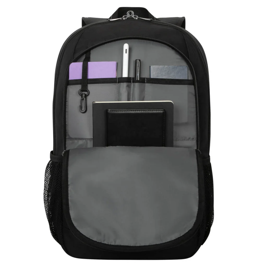 Mochila casual para portátil 15-16" Targus Classic Preto poliéster 19L com cinta carrinho - Imagem 15
