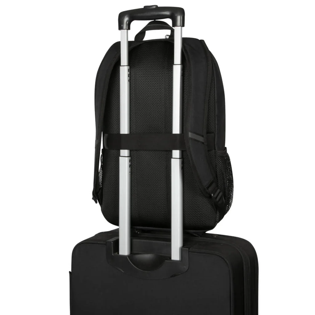 Mochila casual para portátil 15-16" Targus Classic Preto poliéster 19L com cinta carrinho - Imagem 14