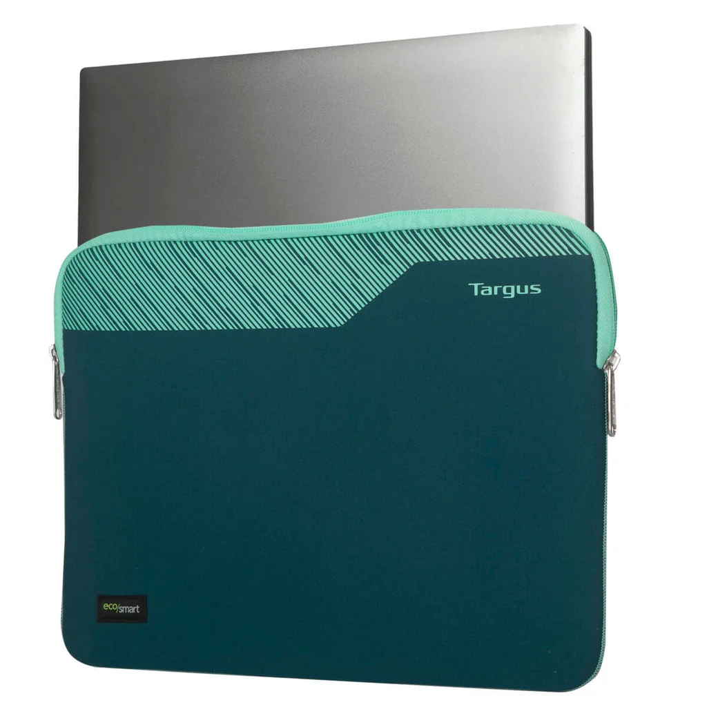 Sleeve Targus Pulse II EcoSmart 13-14" Verde Neopreno Repelente Água Resistente Riscos GRS - Imagem 6