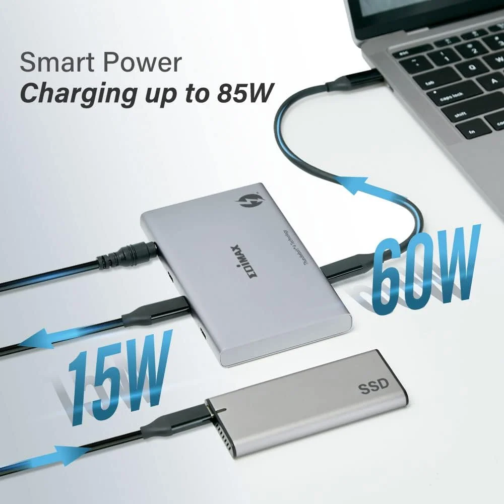 Docking station Edimax TD-405BP Thunderbolt 4 mini 5-em-1 com Power Delivery 85W - Imagem 3