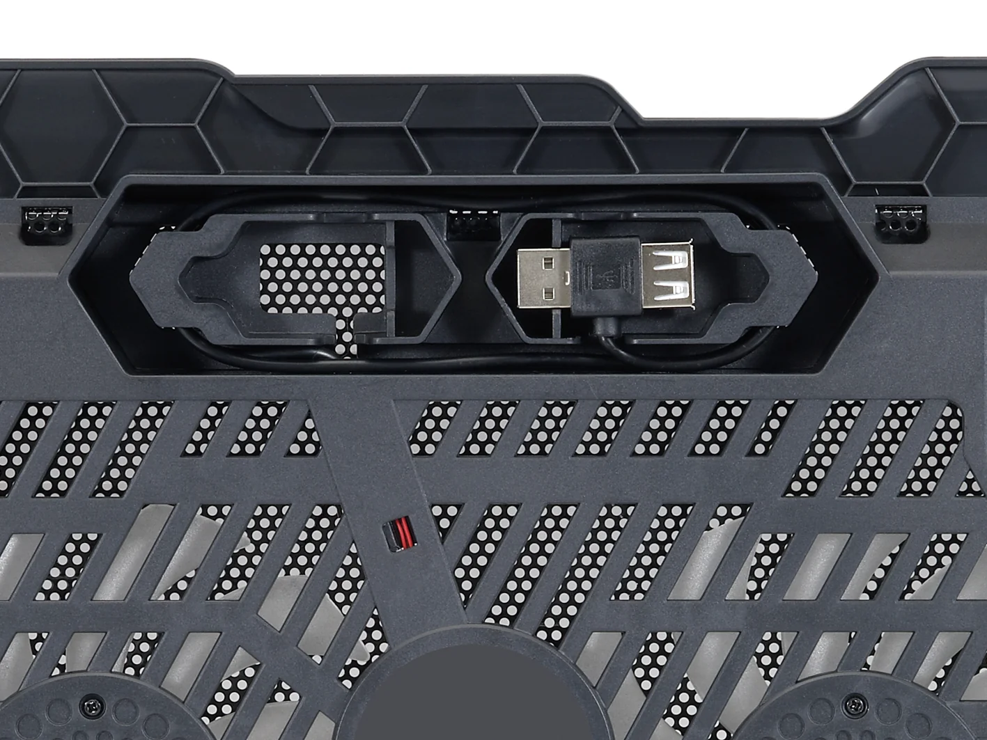 Base de Refrigeração para Portátil Conceptronic THANA01B 15.6" 2 Ventoinhas USB com LED Azul - Imagem 6