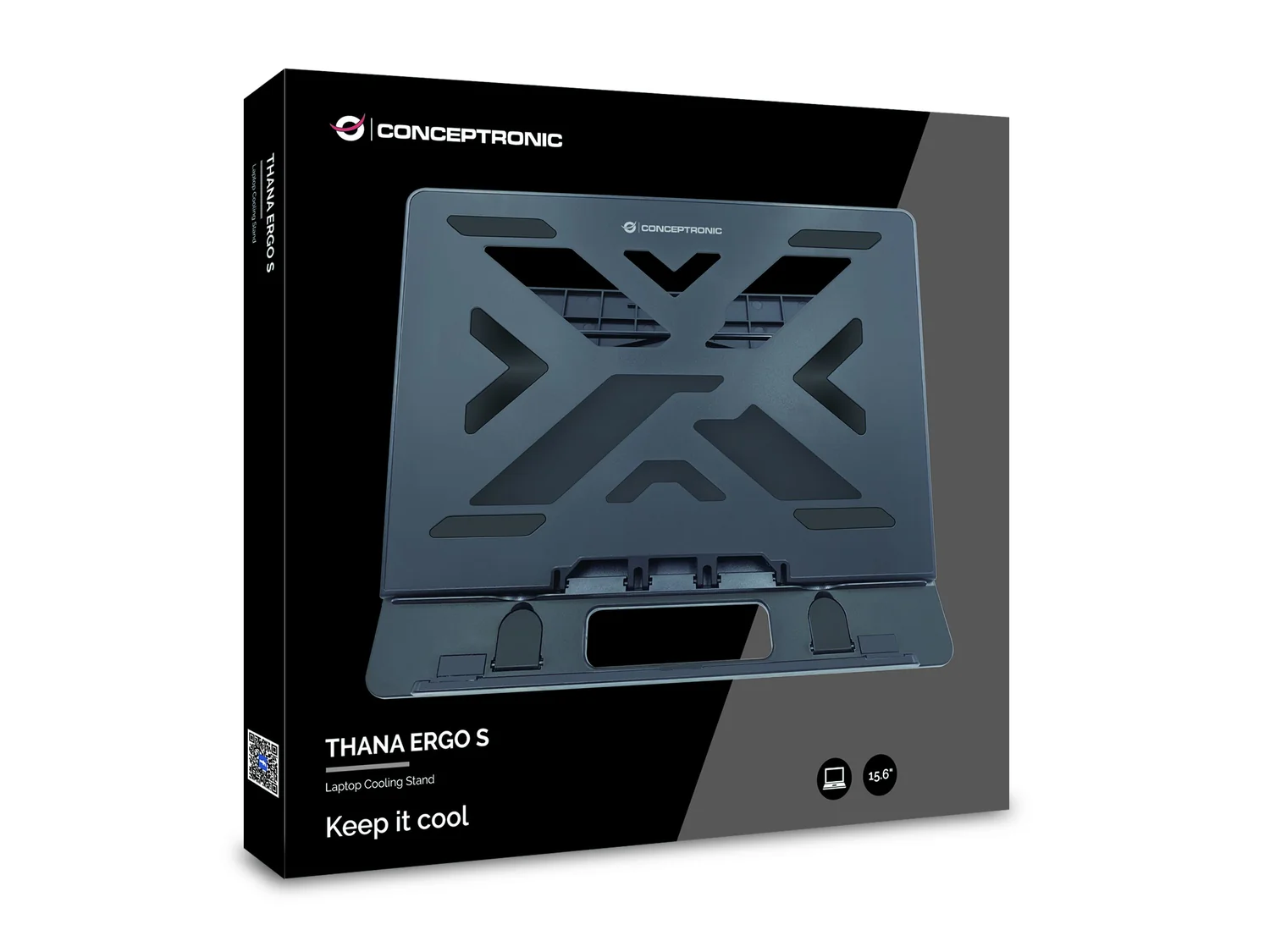 Suporte para Portátil Conceptronic THANA ERGO S Refrigerador 15.6" Preto - Imagem 3