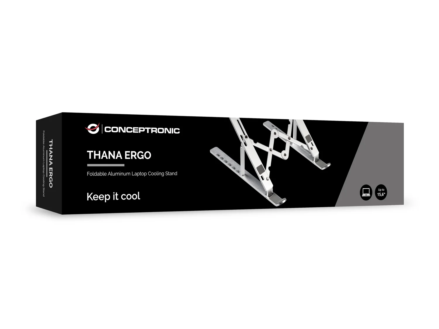 Suporte para Portátil Conceptronic THANA04S ERGO em Alumínio Dobrável Ajustável até 15.6" - Imagem 6