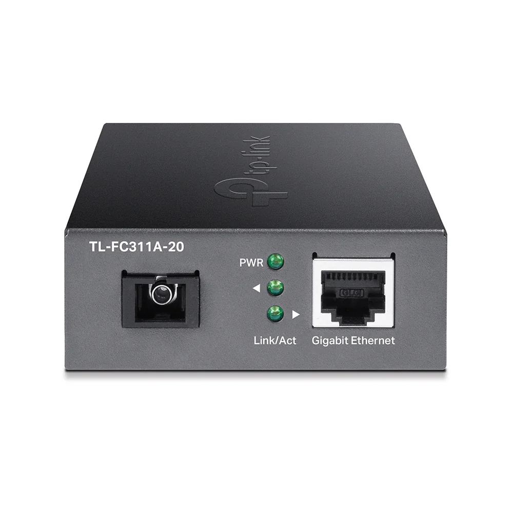 Conversor de Media TP-Link OMADA Gigabit Ethernet Single-mode SC WDM 20km Preto - Imagem 3