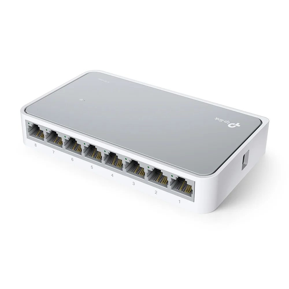 Switch de Rede TP-Link TL-SF1008D 8 Portas Fast Ethernet 10/100 Desktop Branco - Imagem 2