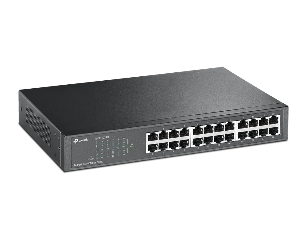 Switch de rede TP-Link TL-SF1024D 24 portas Fast Ethernet 10/100 Mbps não gerido cinzento - Imagem 2