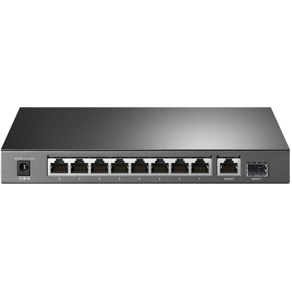 Switch de rede TP-Link TL-SG1210P 10 portas Gigabit 8 portas PoE+ não gerido cinzento - Imagem 2