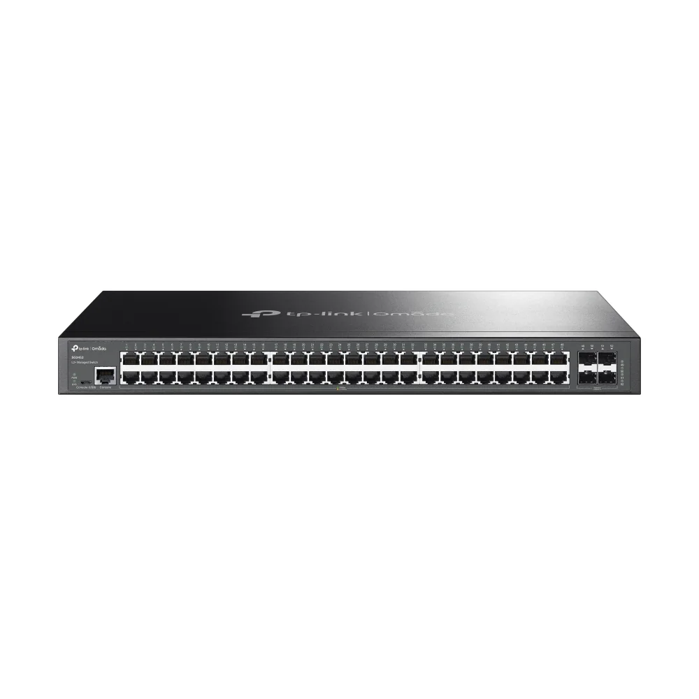 Switch Gerido TP-Link Omada TL-SG3452 48 Portas Gigabit L2+ com 4 Slots SFP
