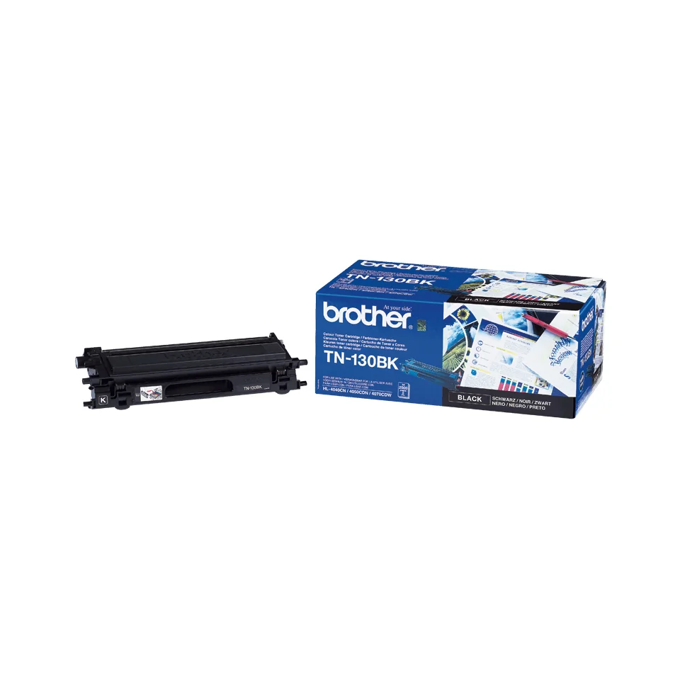 Toner laser original Brother TN-130BK preto 2500 páginas para HL-4040CN DCP-9040CN MFC-9440CN - Imagem 1