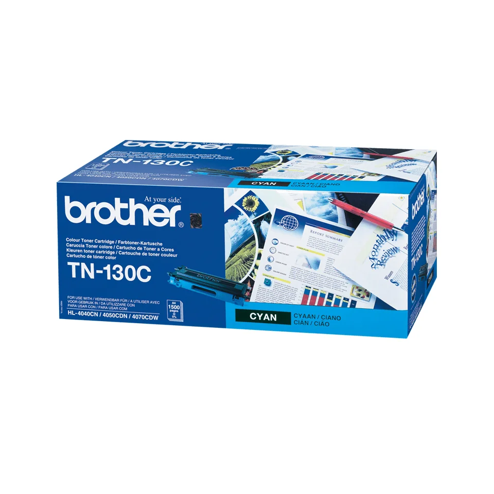 Toner laser original Brother TN-130C ciano 1500 páginas para HL-4040CN DCP-9040CN MFC-9440CN - Imagem 2
