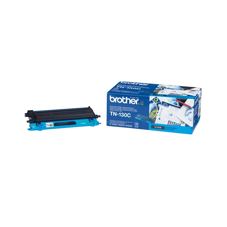 Toner laser original Brother TN-130C ciano 1500 páginas para HL-4040CN DCP-9040CN MFC-9440CN - Imagem 1