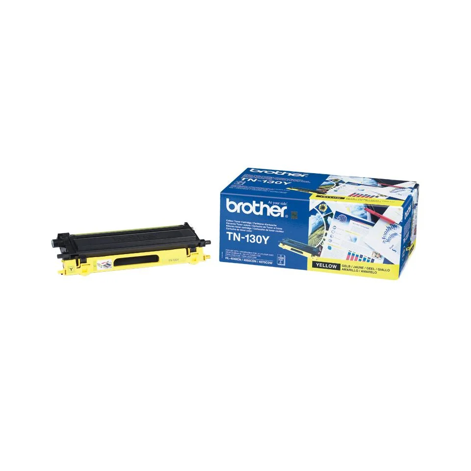 Toner Brother TN-130Y Amarelo 1500 Páginas para Série 4040/4050/4070 Original - Imagem 1