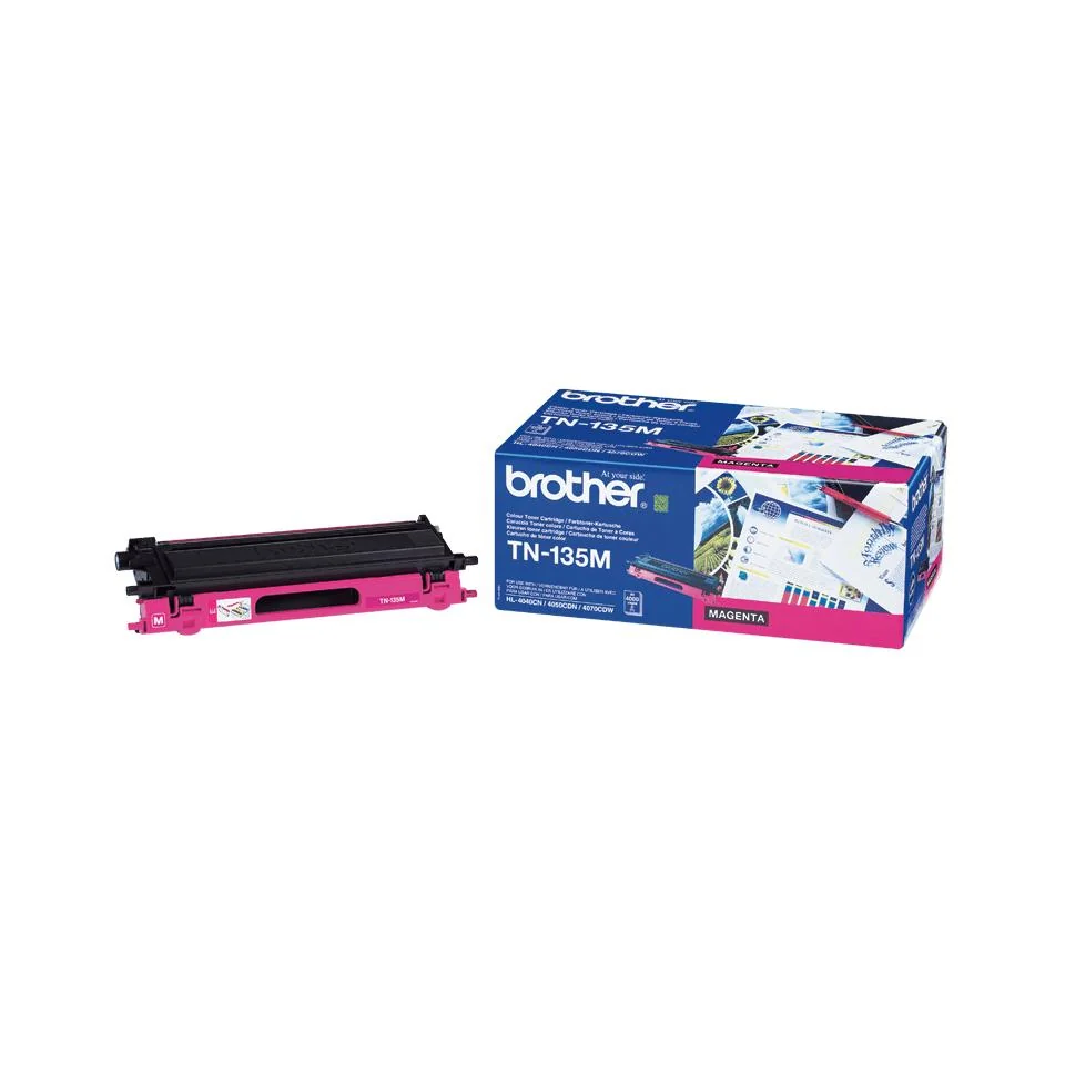Toner magenta original Brother TN-135M alta capacidade 4.000 páginas