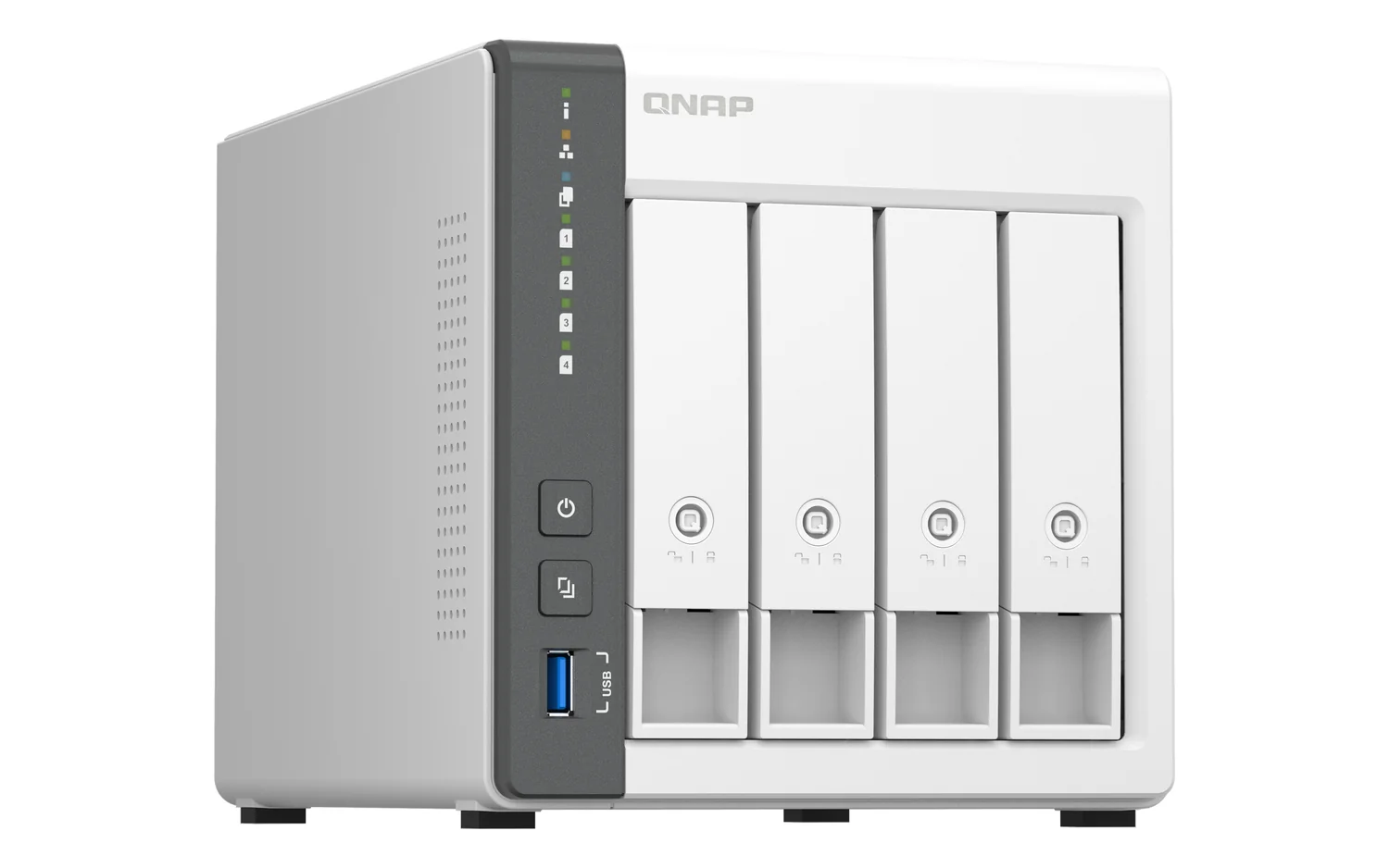 NAS Torre QNAP TS-433 4 Baías 4GB ARM Cortex-A55 Multi-Gigabit 2.5GbE - Imagem 4